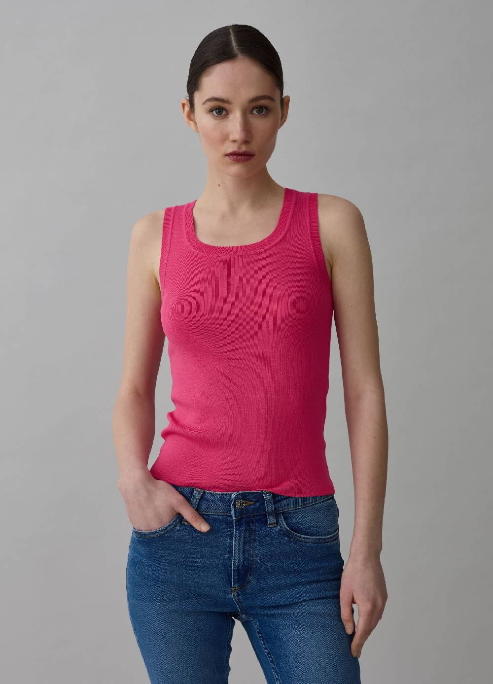 Ovs Tank top a costine con scollo rotondo In vendita
