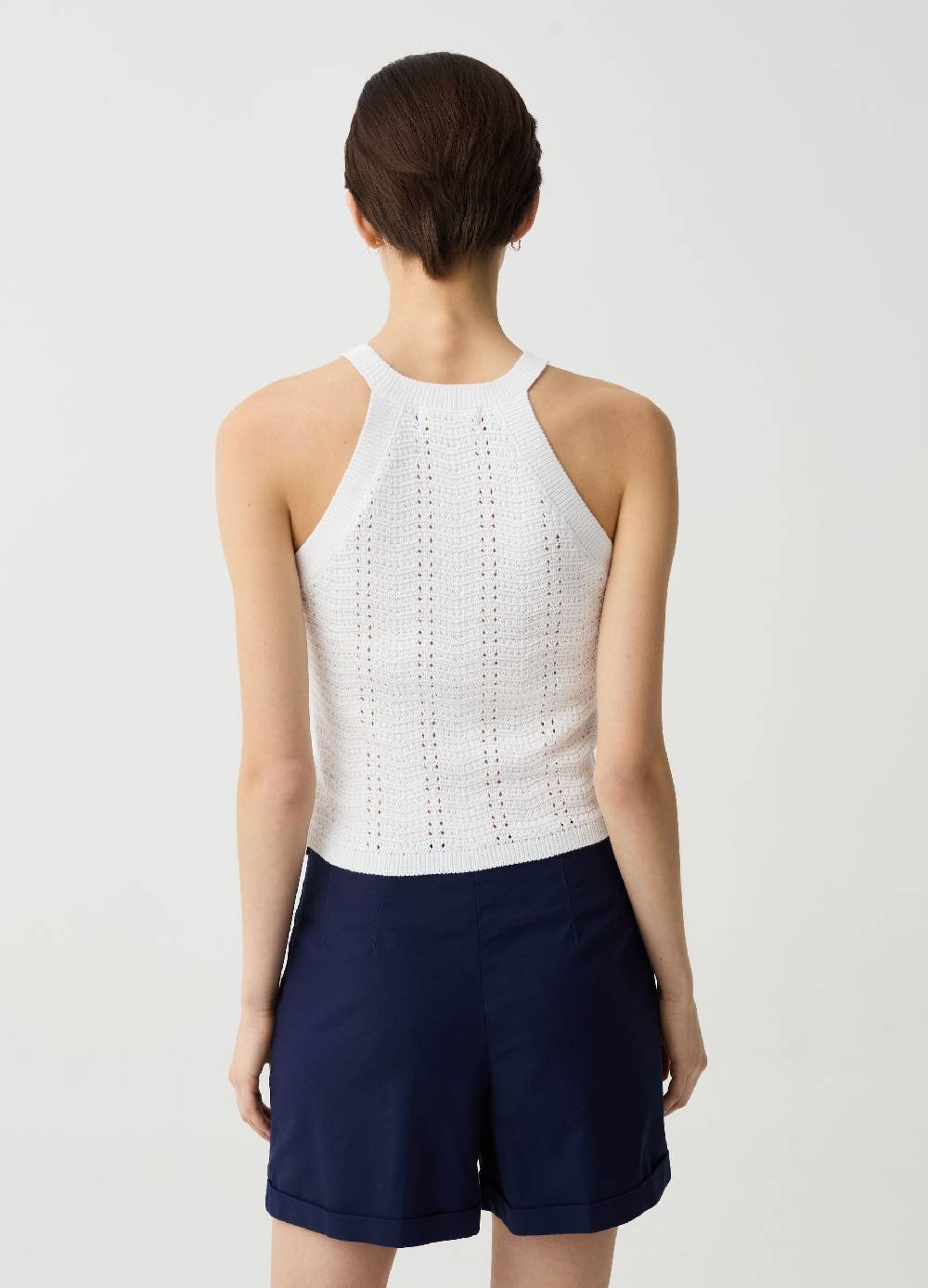 Ovs Tank top crochet con scollo halter Negozi Online