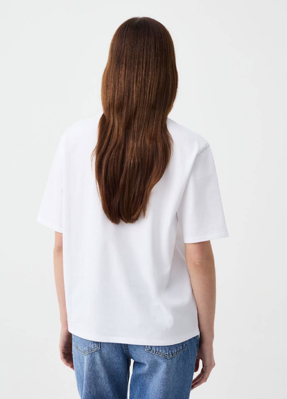 Ovs T-shirt girocollo con dettagli cut out Vendita Economica