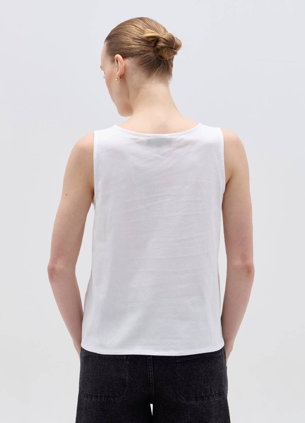 Ovs Tank top in cotone con ricamo floreale Negozio