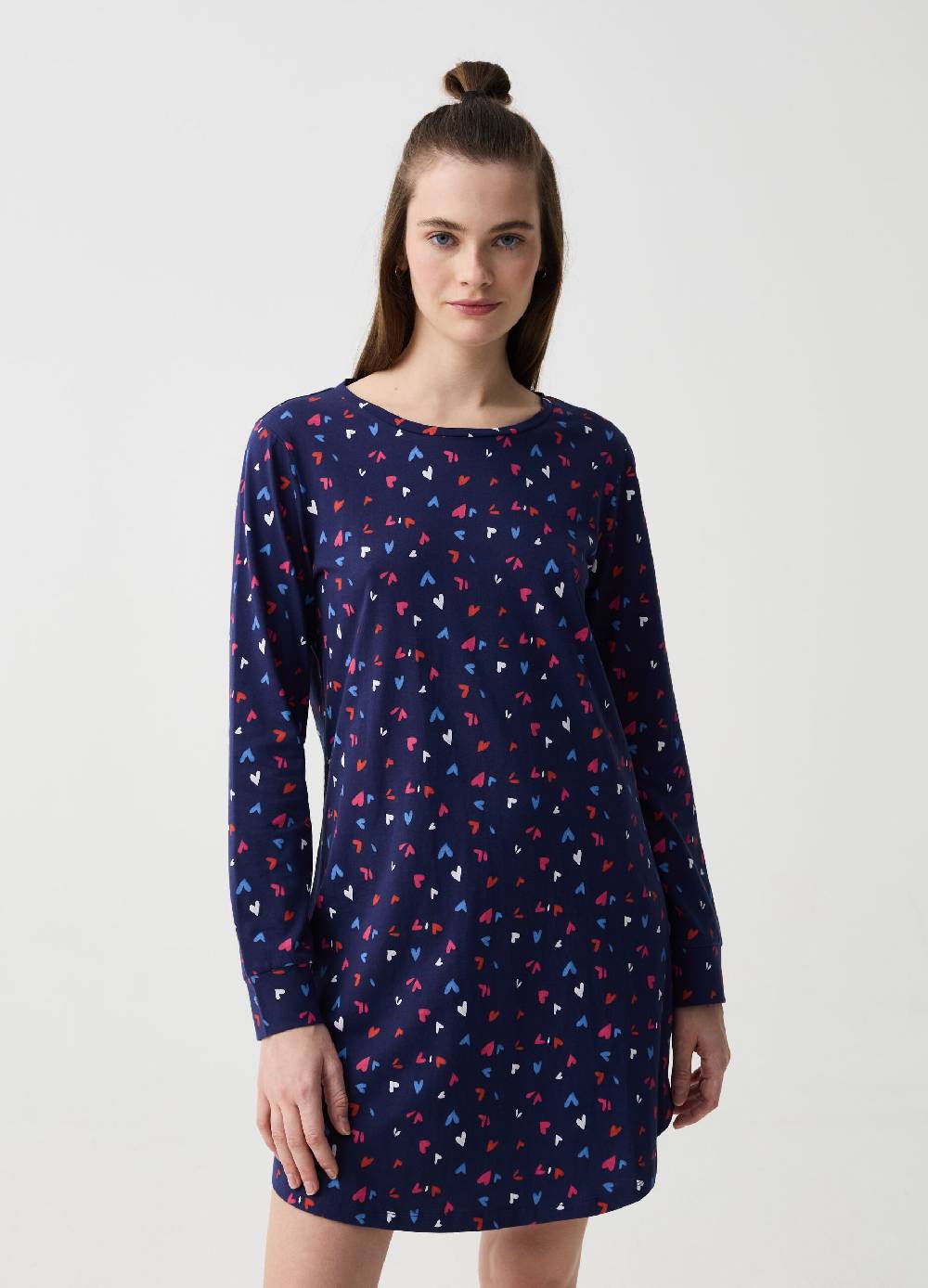 Ovs Camicia da notte con stampa cuori In Saldo