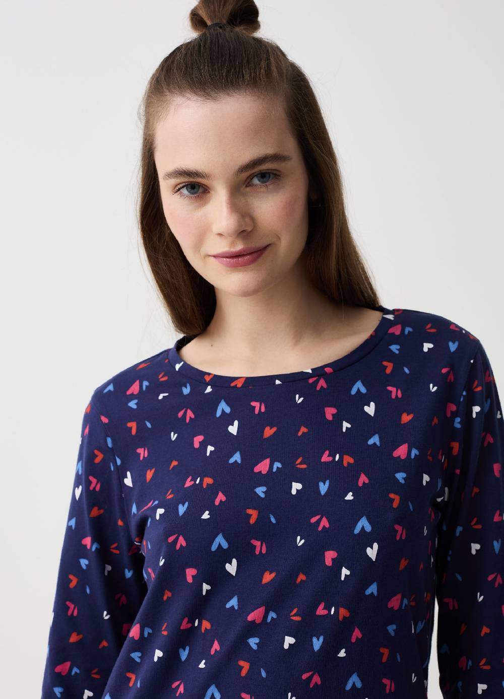 Ovs Camicia da notte con stampa cuori In Saldo