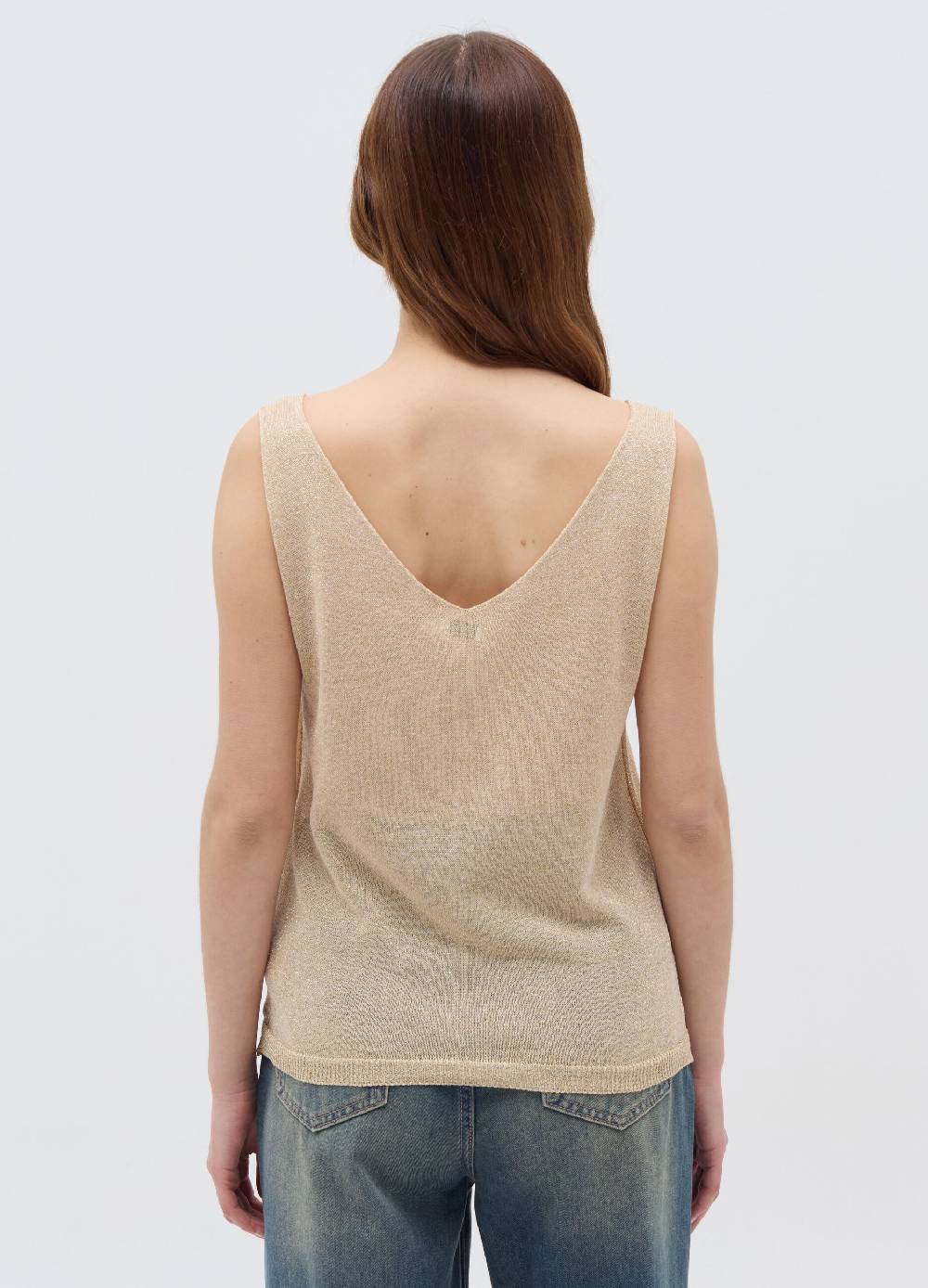 Ovs Tank top in lurex scollo a V Spedizione gratuita