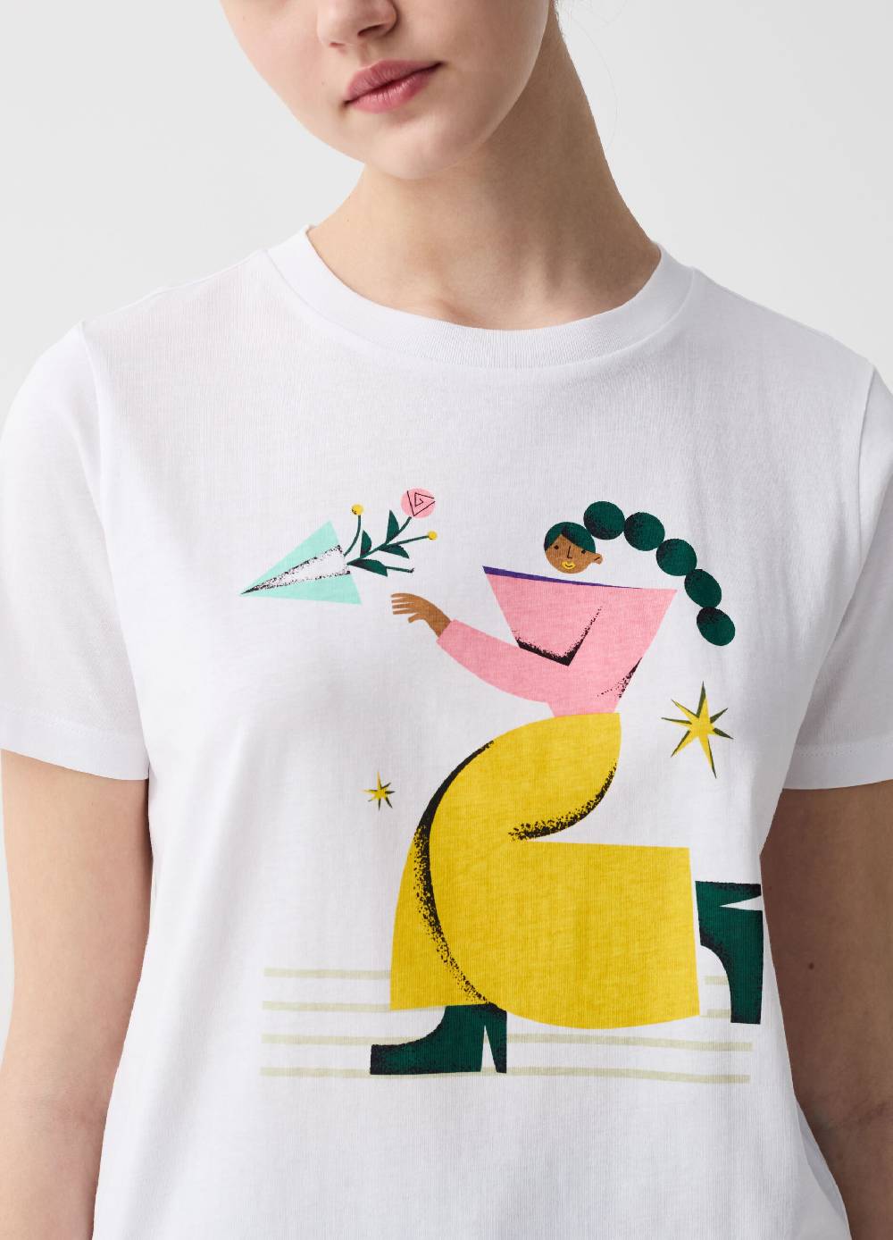 Ovs T-shirt con illustrazione grafica by Magda Azab Offerta esclusiva