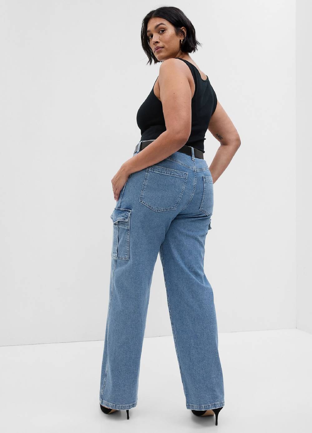 Ovs Jeans loose fit cargo vita media Black Friday