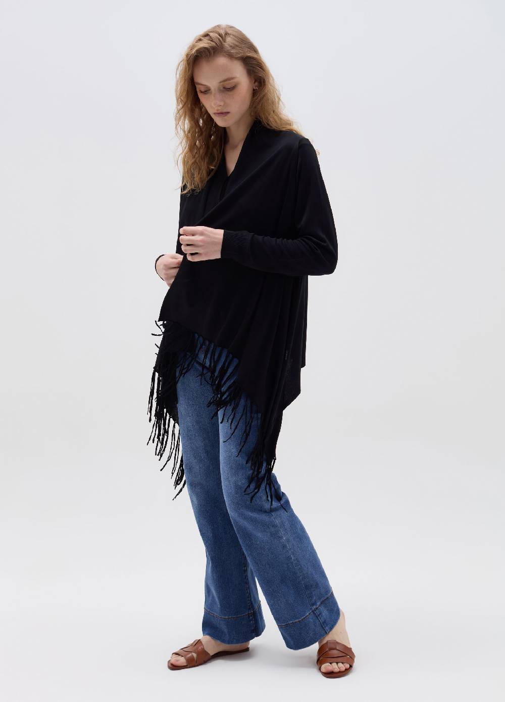 Ovs Cardigan aperto con frange