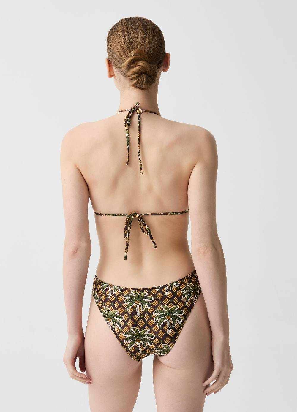 Ovs Costume intero con stampa palme Vendita calda