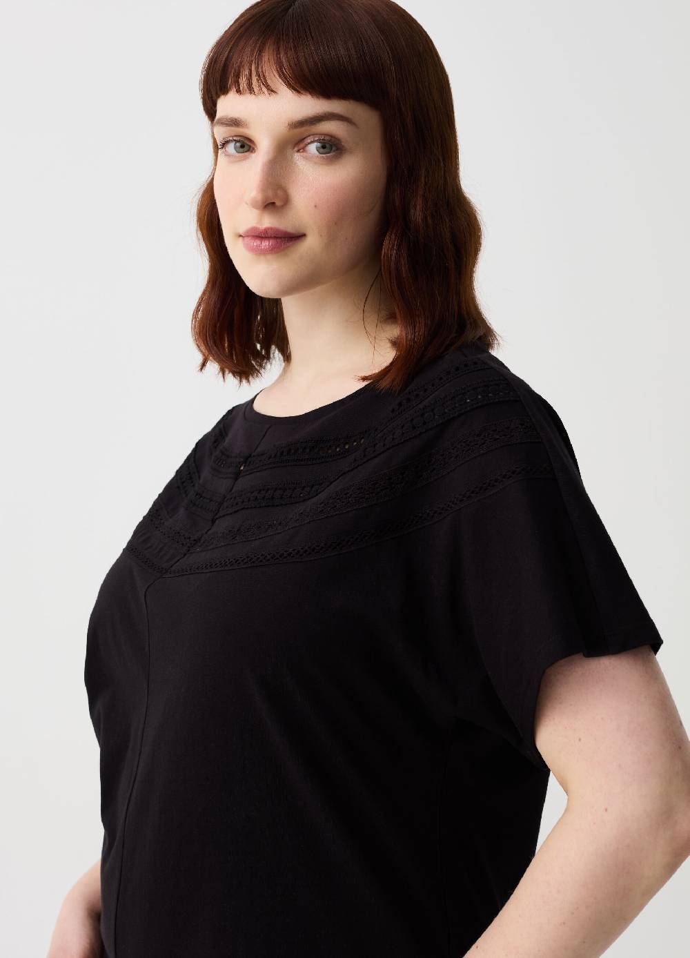 Ovs T-shirt con dettagli ricamati Curvy Online Outlet