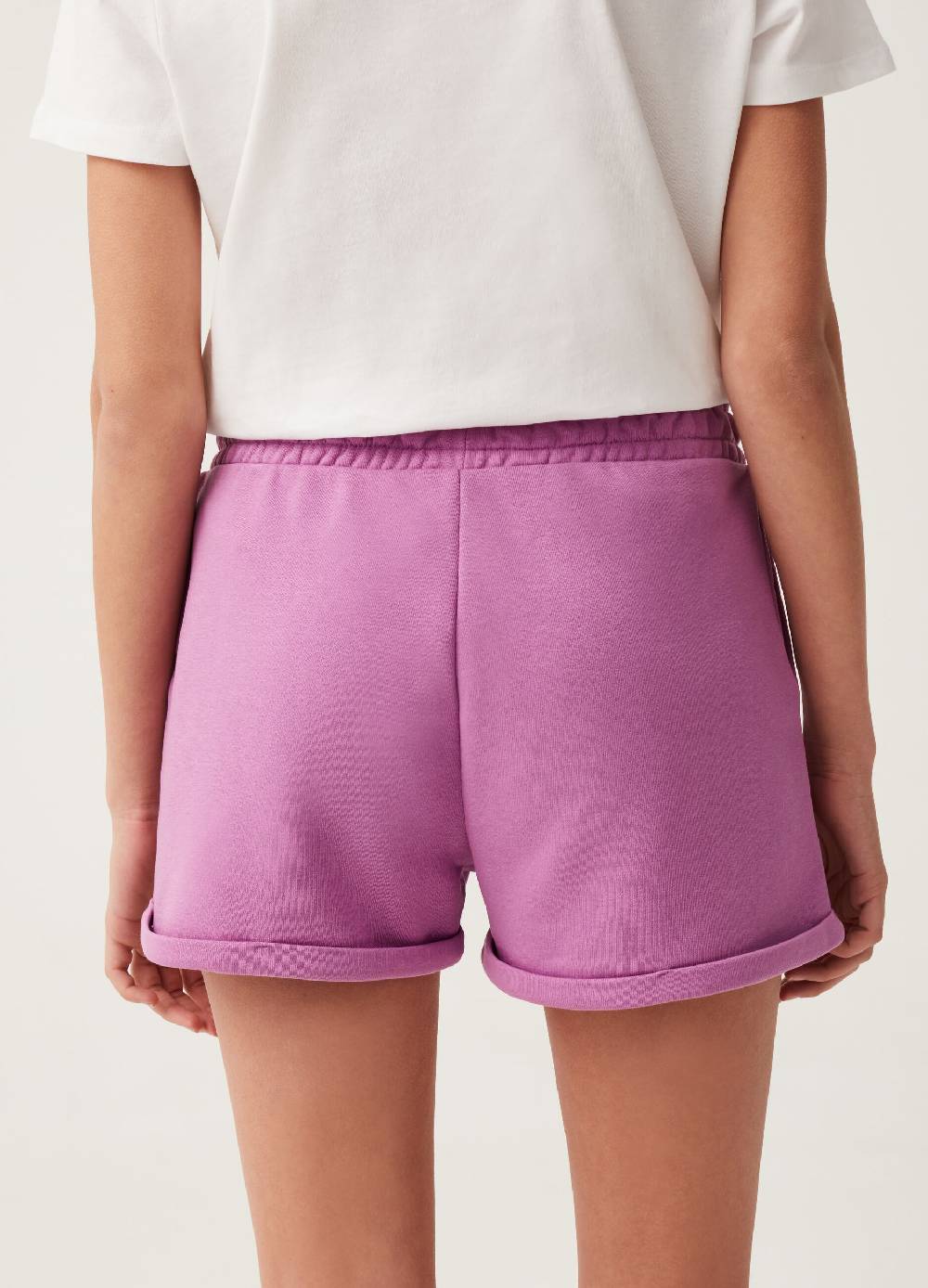 Ovs Shorts Fitness in French Terry con risvolti Prezzo basso