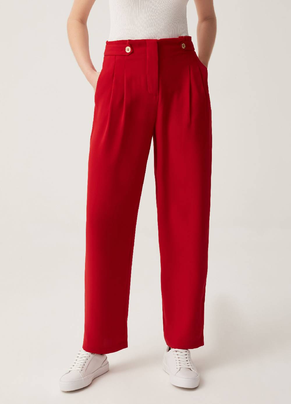 Ovs Pantalone a vita alta con pinces Solo un giorno rimasto