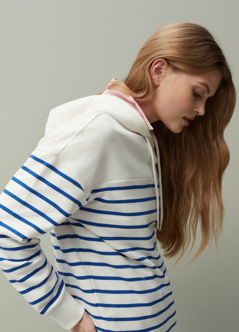 Ovs Felpa con cappuccio fantasia a righe 50% di sconto per tempo limitato