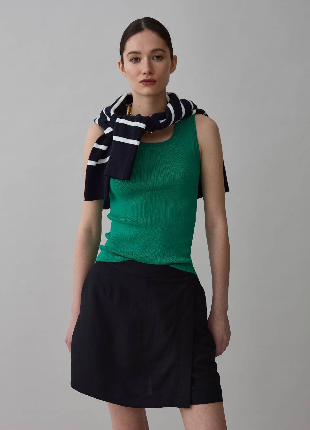 Ovs Tank top a costine con scollo rotondo Qualità