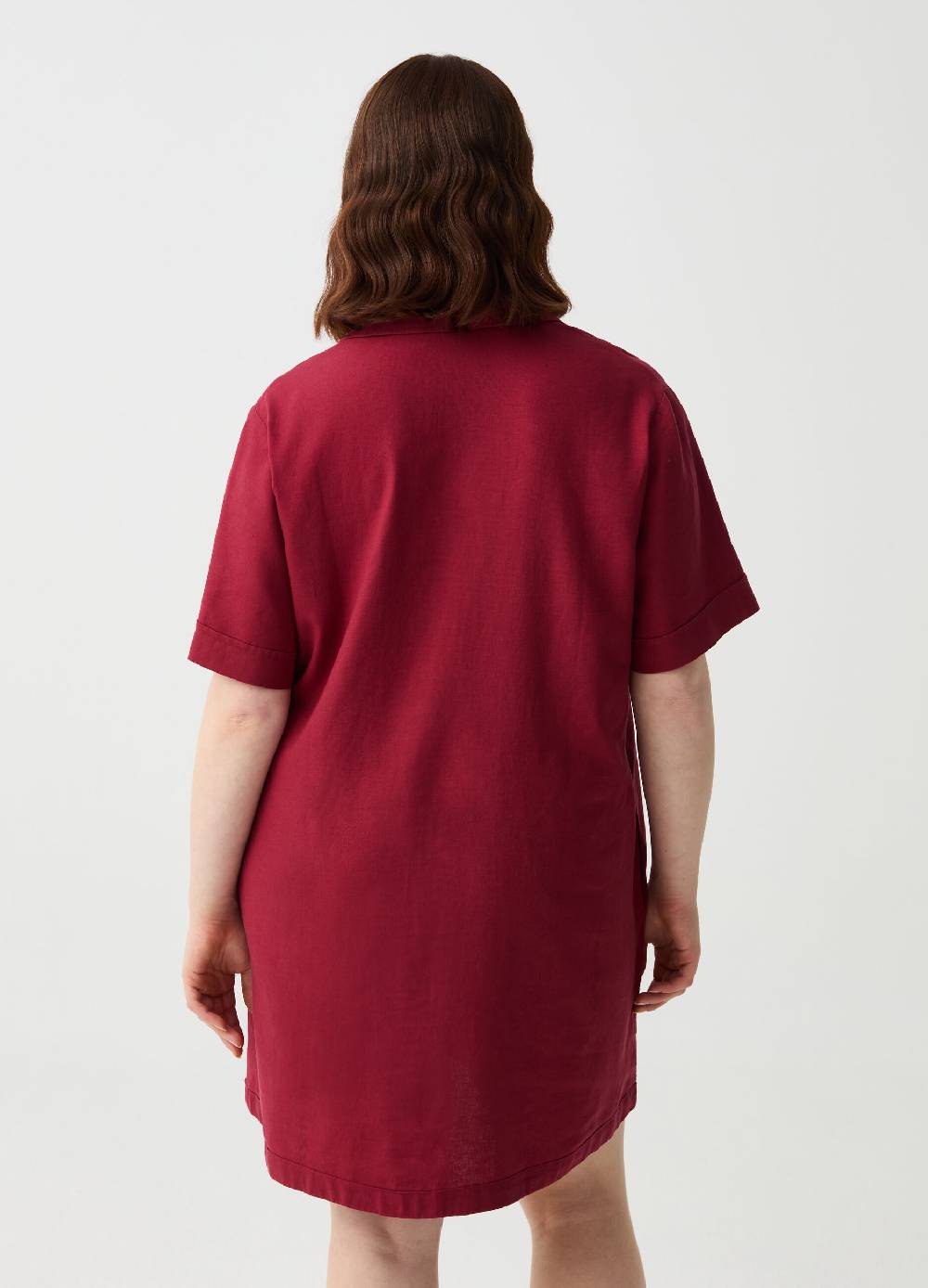 Ovs Abito corto in lino e viscosa Curvy Negozi Online