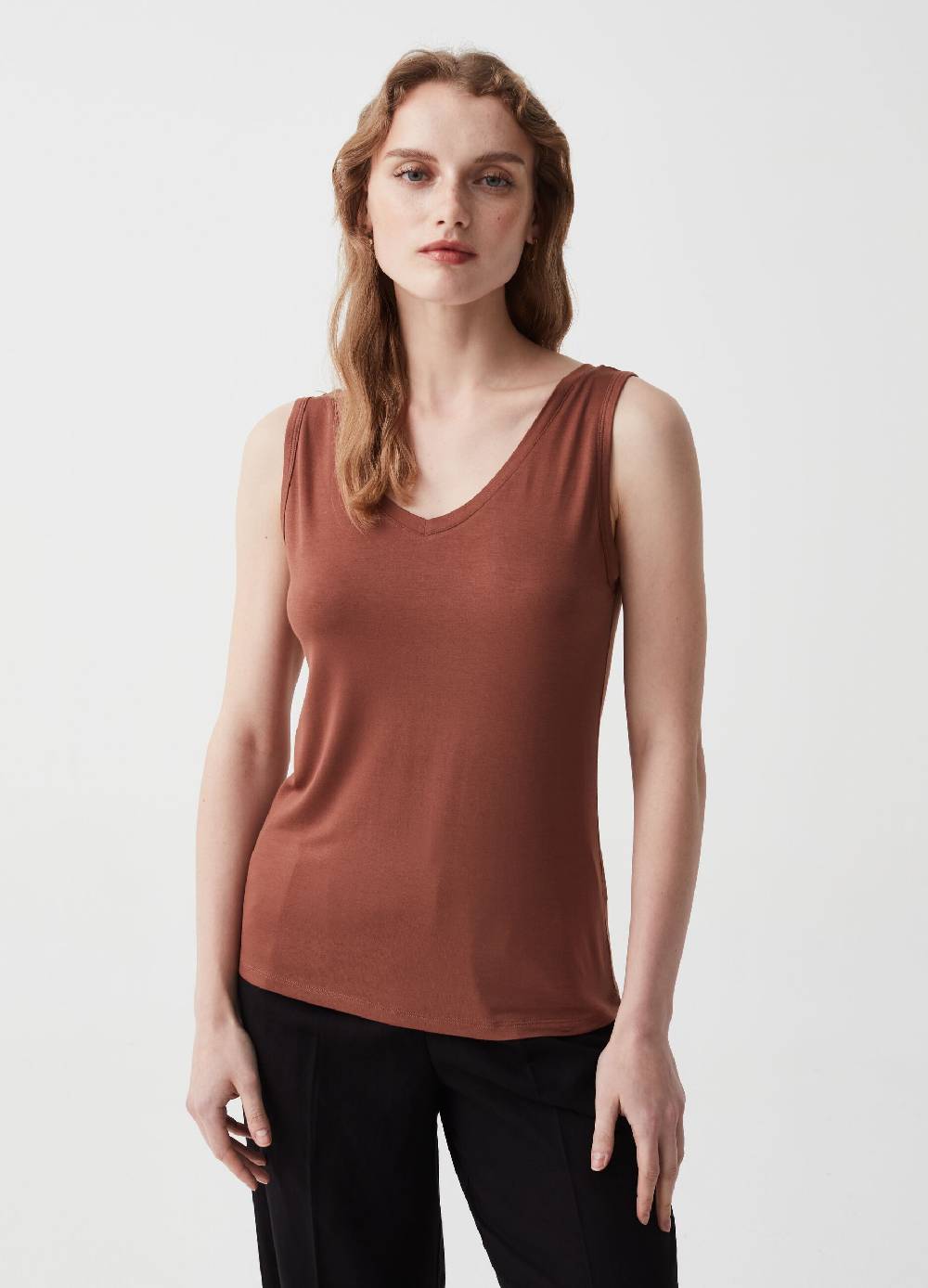 Ovs Tank top con scollo a V Consegna Veloce