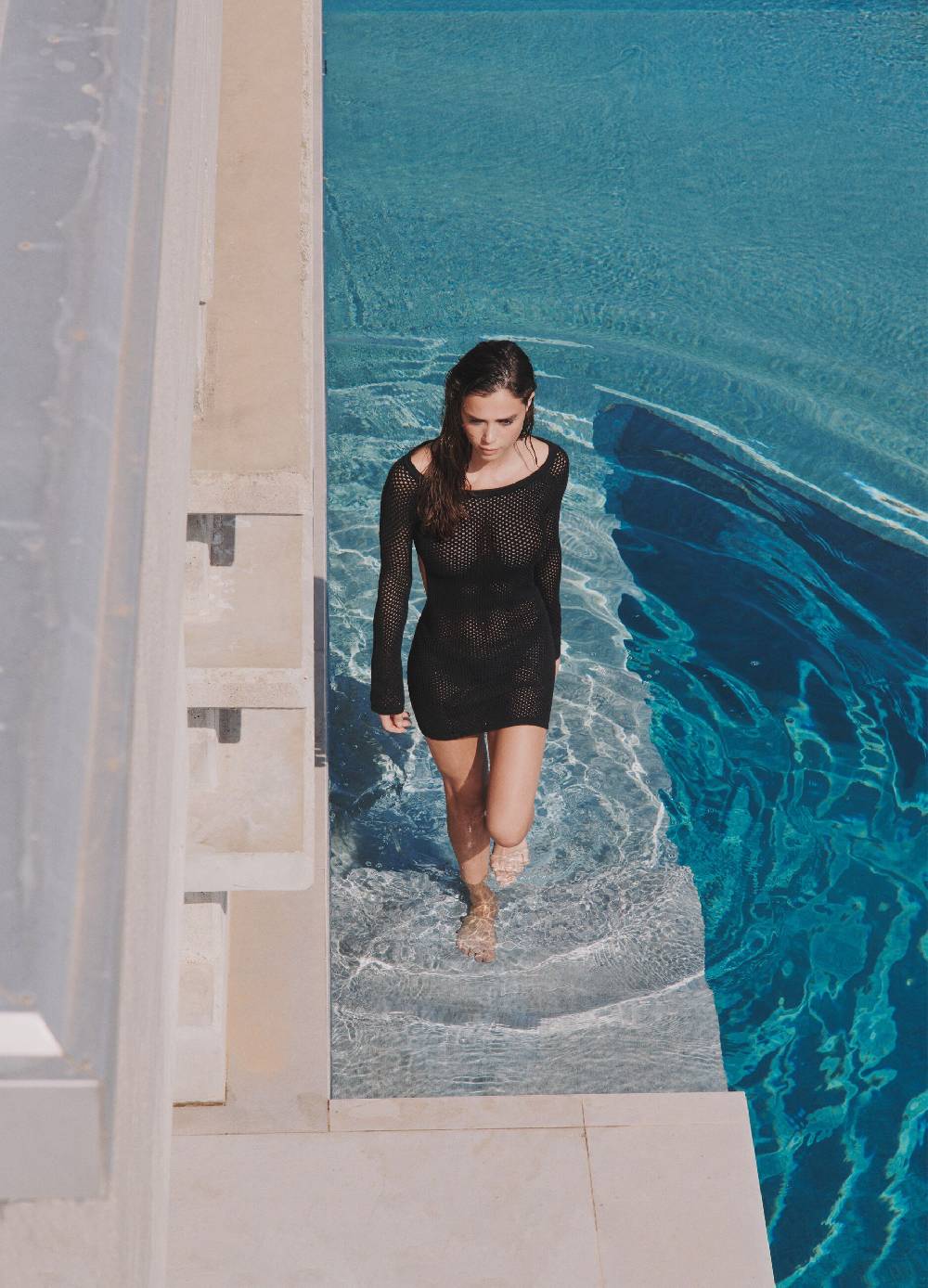 Ovs Backless Knitted Mini Dress Black Promozione Limitata