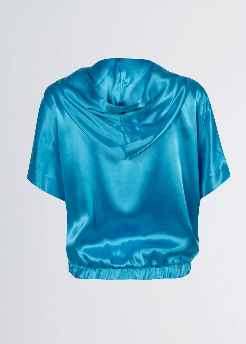 Paola T. Bomber in raso di viscosa Nuovo