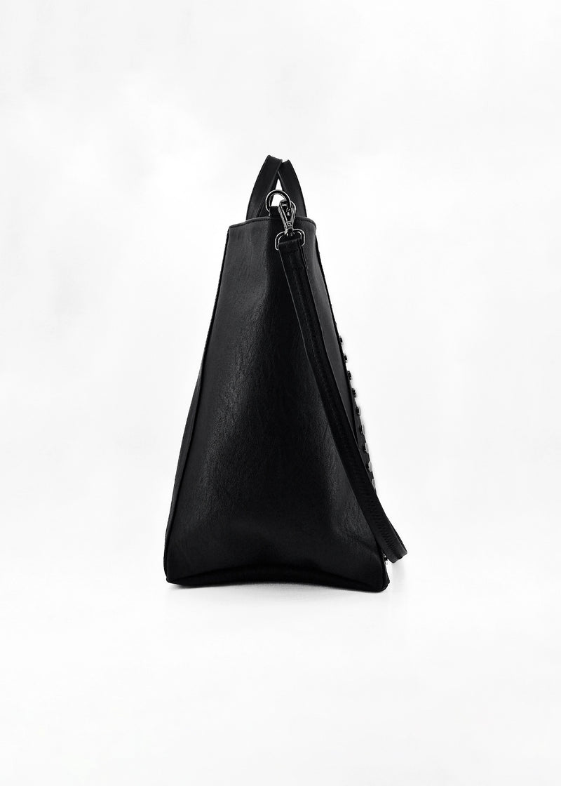 Paola T. Shopper con rivetti e pendente argento Outlet