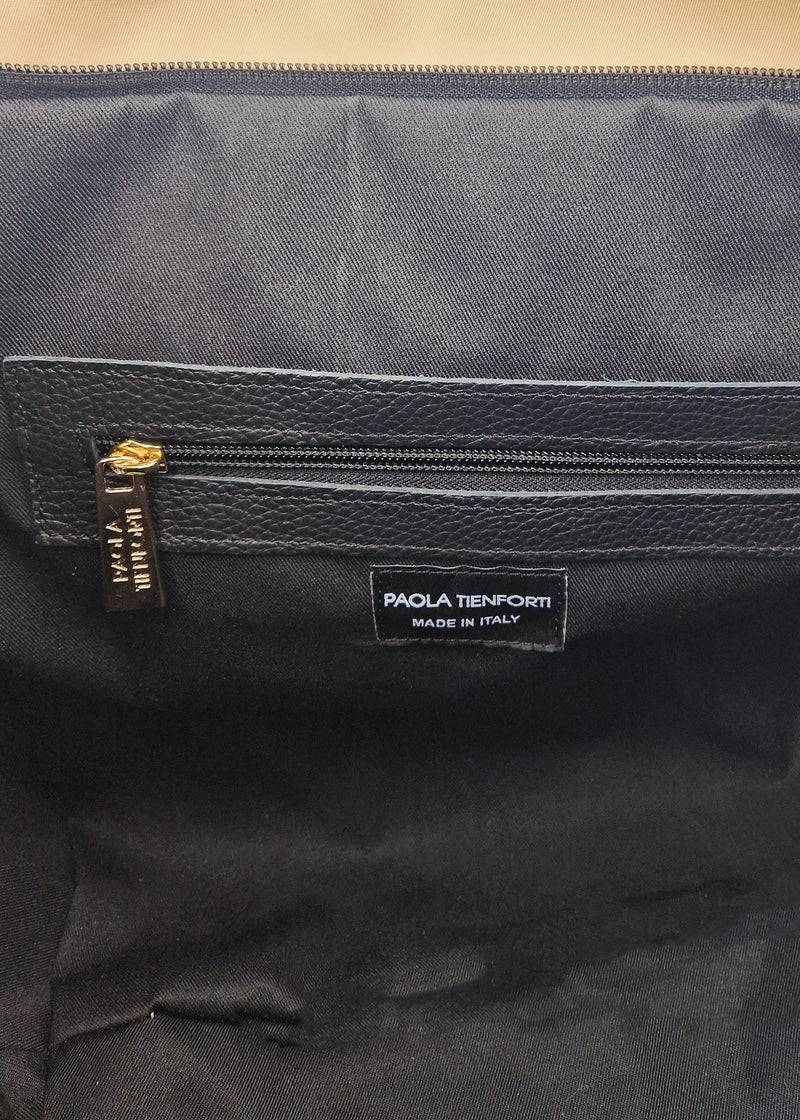Paola T. Sacca in nylon con dettagli oro Saldi Di Fabbrica