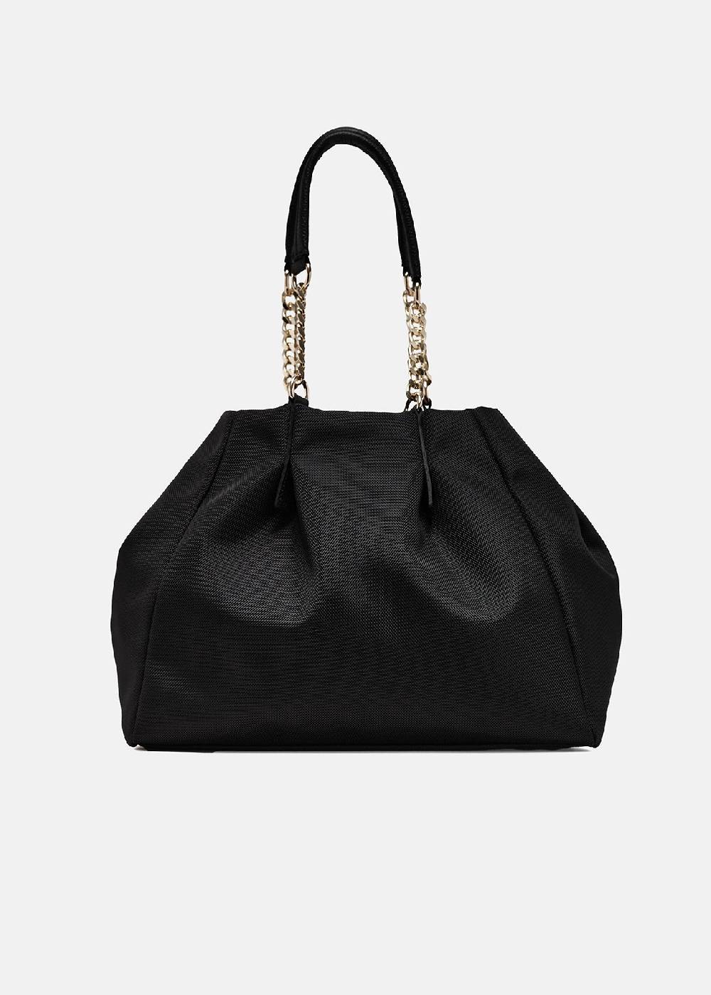 Paola T. Shopper in cordura con dettagli oro Soddisfazione Garantita