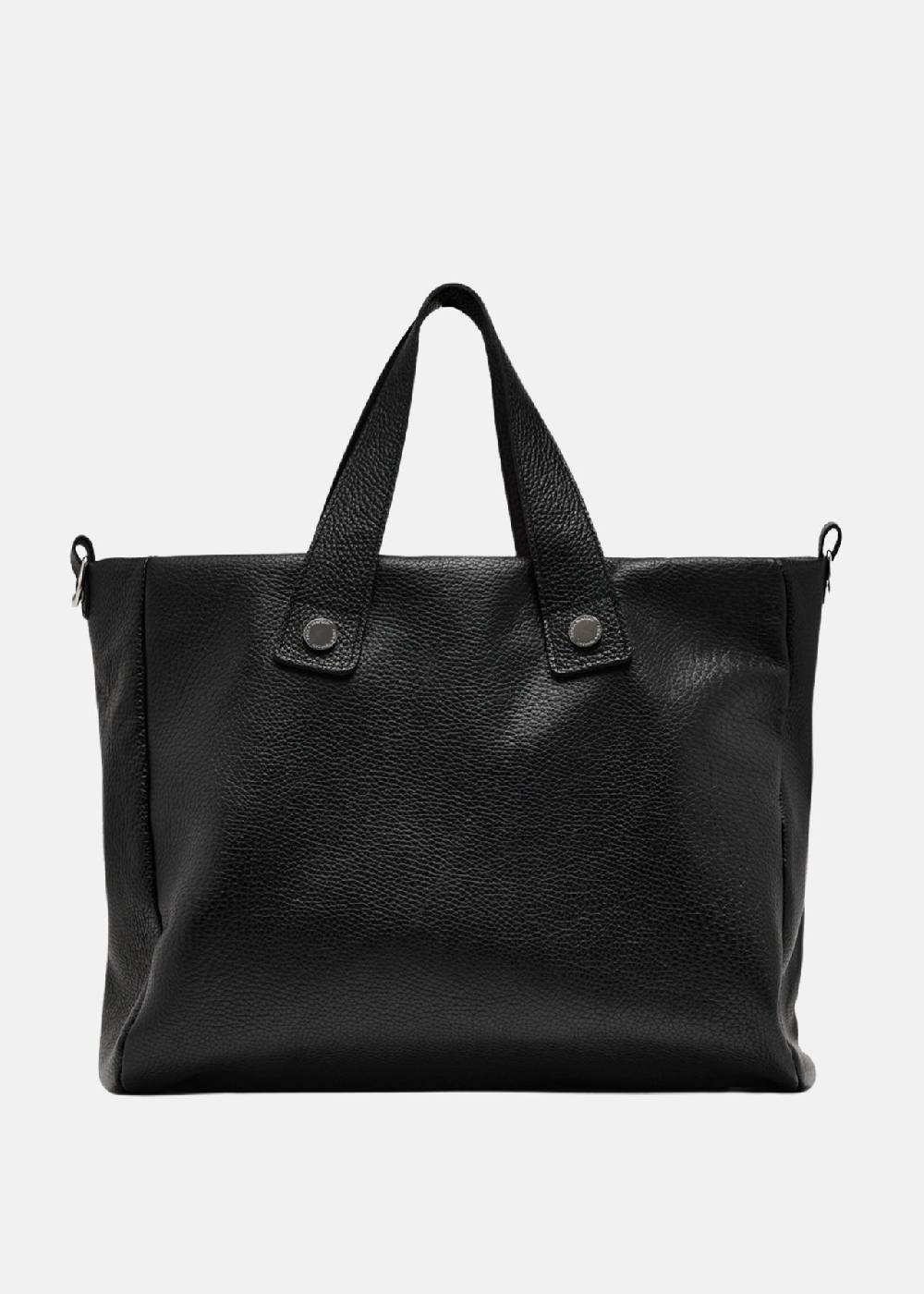 Paola T. Shopper in pelle morbida con dettagli argento Qualità Garantita