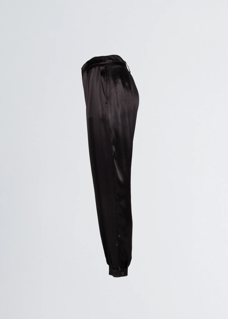 Paola T. Pantalone jogger in raso di viscosa Online Outlet