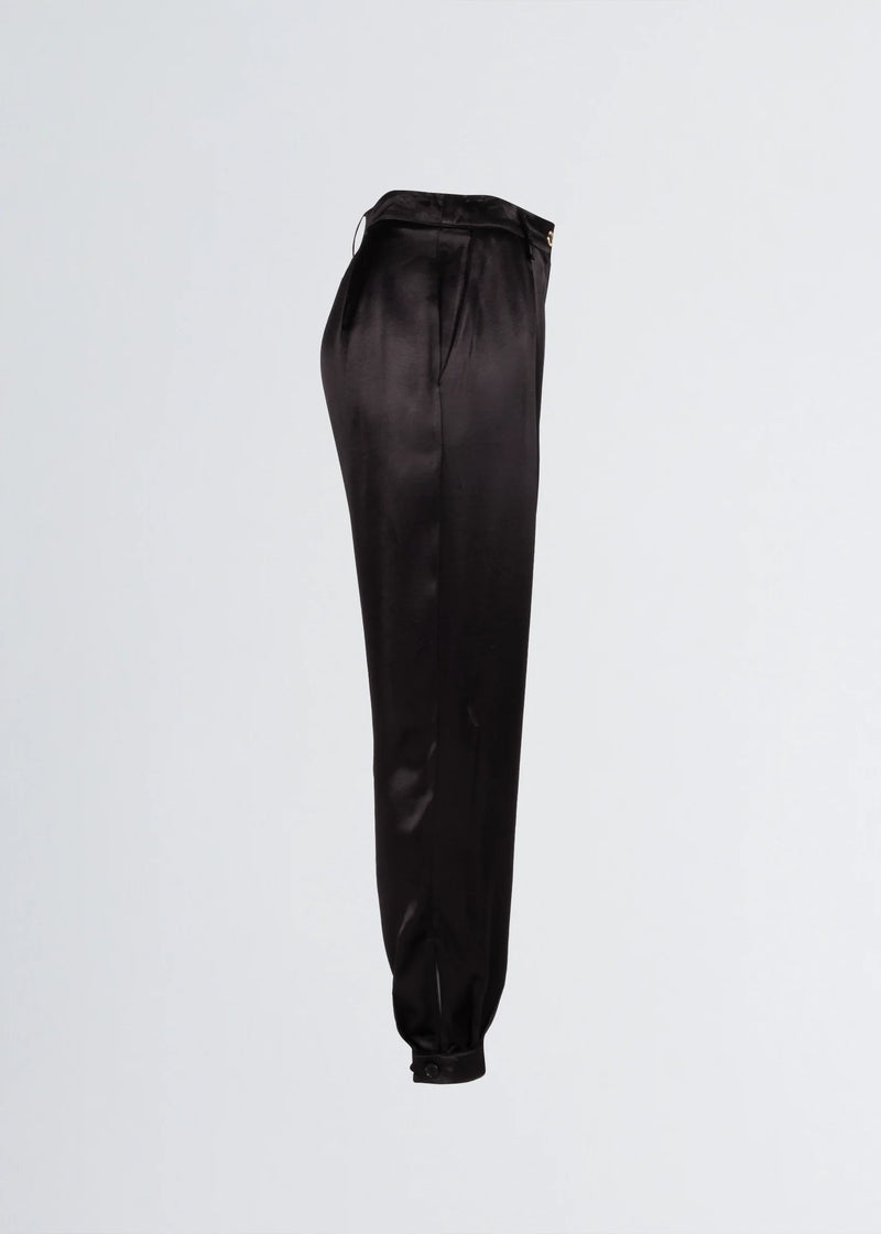 Paola T. Pantalone jogger in raso di viscosa Online Outlet