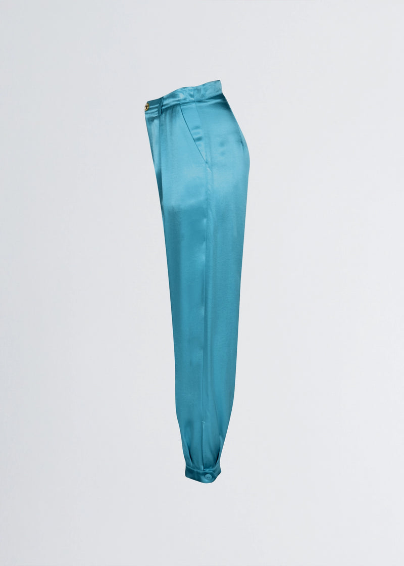 Paola T. Pantalone jogger in raso di viscosa Qualità Garantita