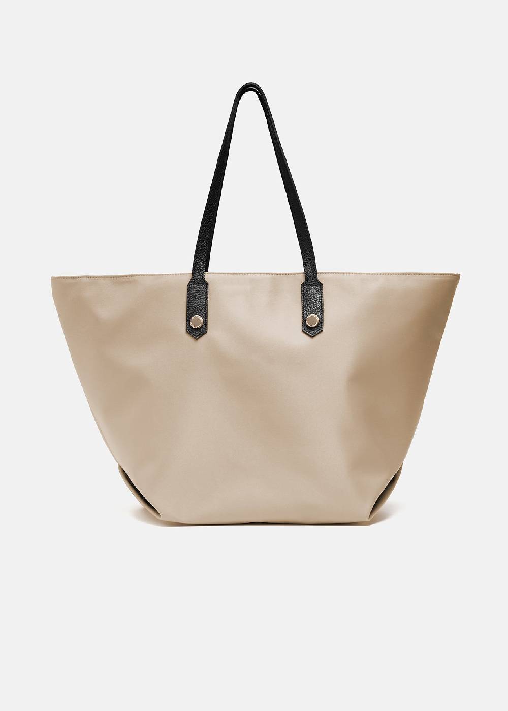 Paola T. Shopper in nylon con rivetti oro Consegna Veloce