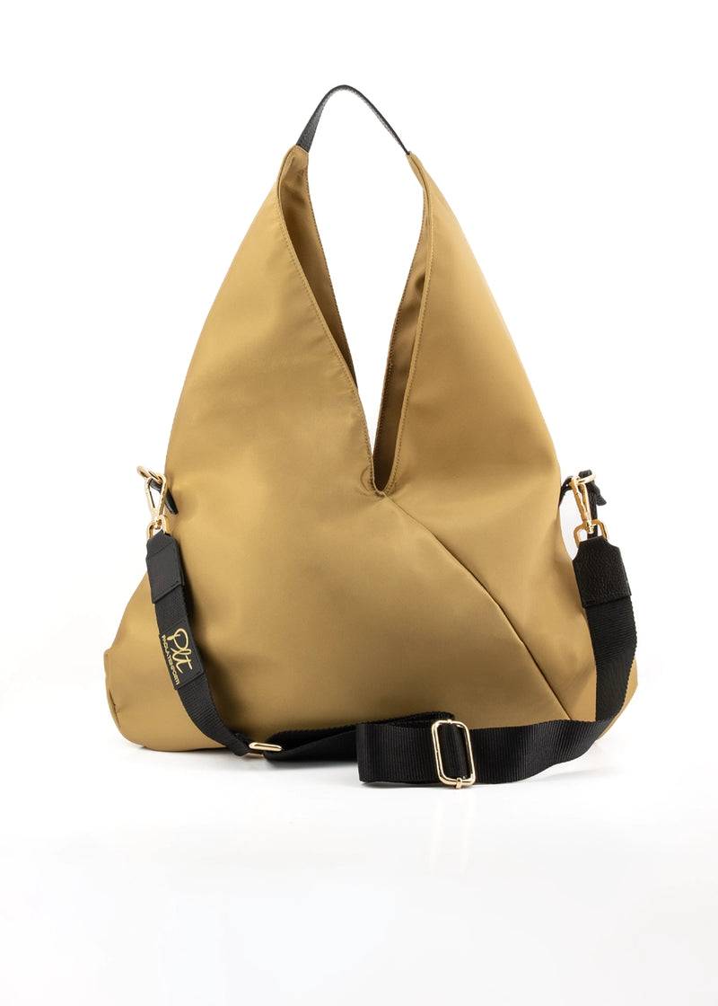 Paola T. Sacca hobo in nylon con dettagli oro Spedizione Gratuita
