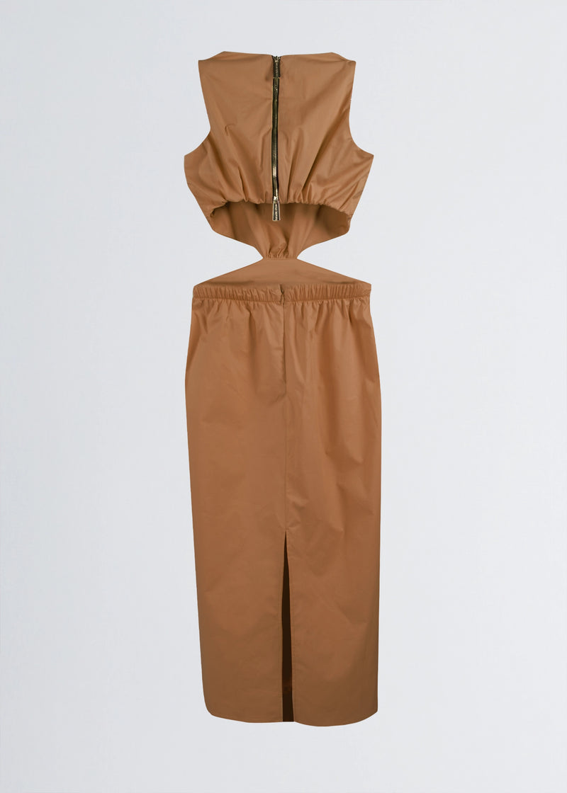 Paola T. Abito CUT-OUT in cotone stretch Vendita Calda