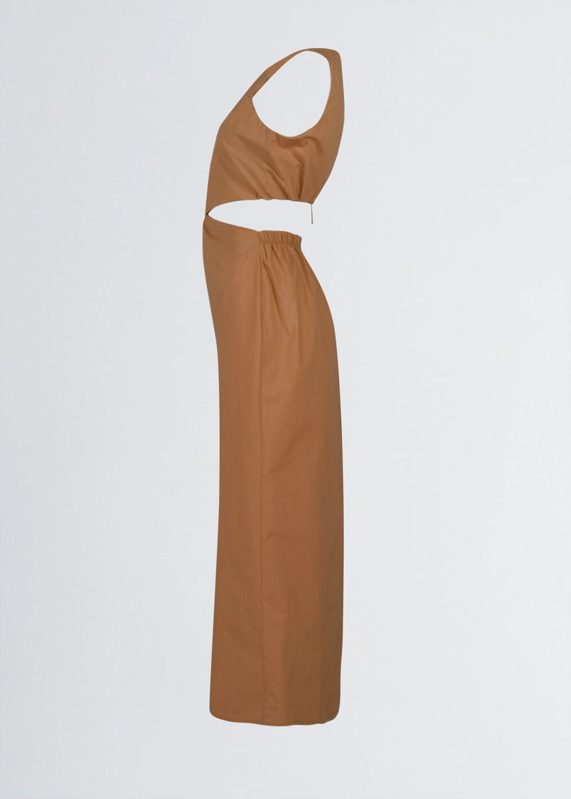 Paola T. Abito CUT-OUT in cotone stretch Vendita Calda