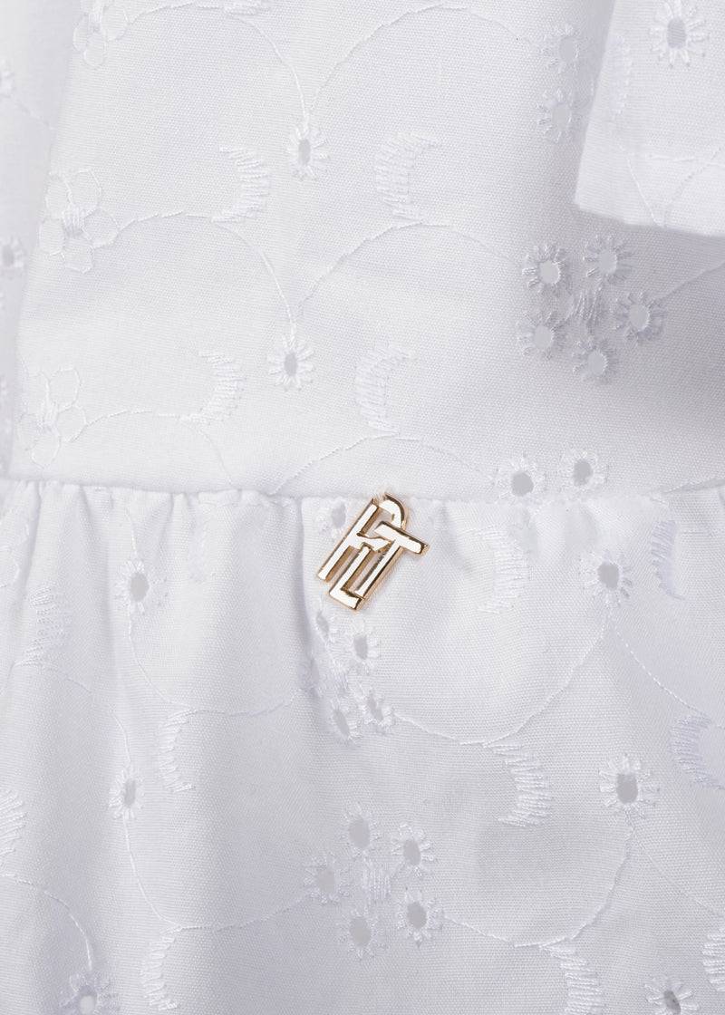 Paola T. Blusa in cotone sangallo Enormi risparmi