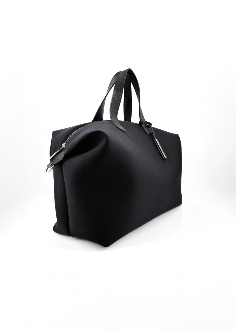 Paola T. Bauletto medium in neoprene con dettagli argento Ultimi tre giorni