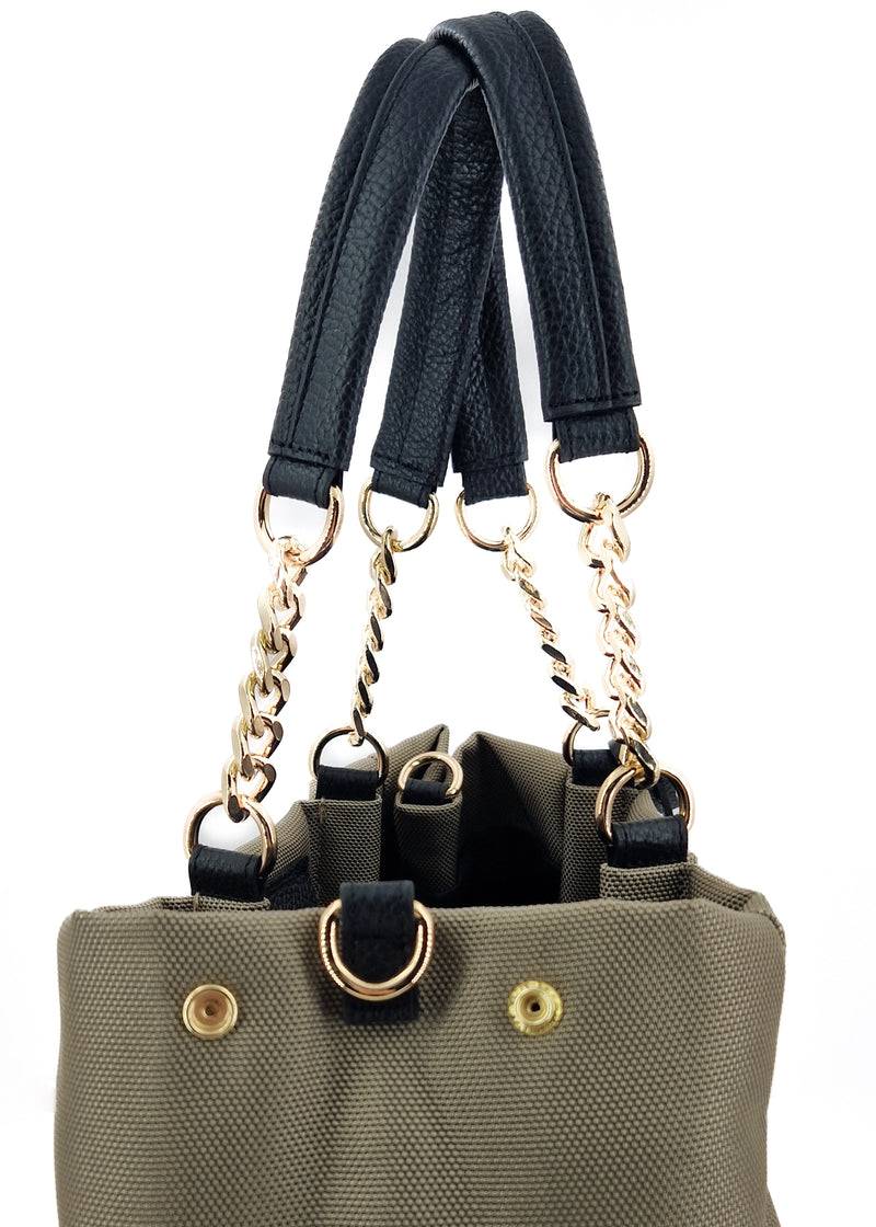 Paola T. Shopper in cordura con dettagli oro Offerta speciale della fabbrica