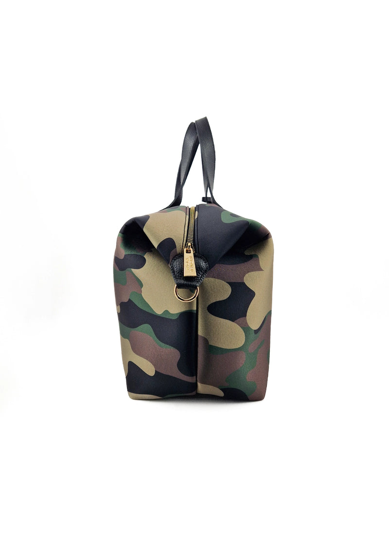 Paola T. Bauletto medium in neoprene camouflage con dettagli oro Enormi sconti