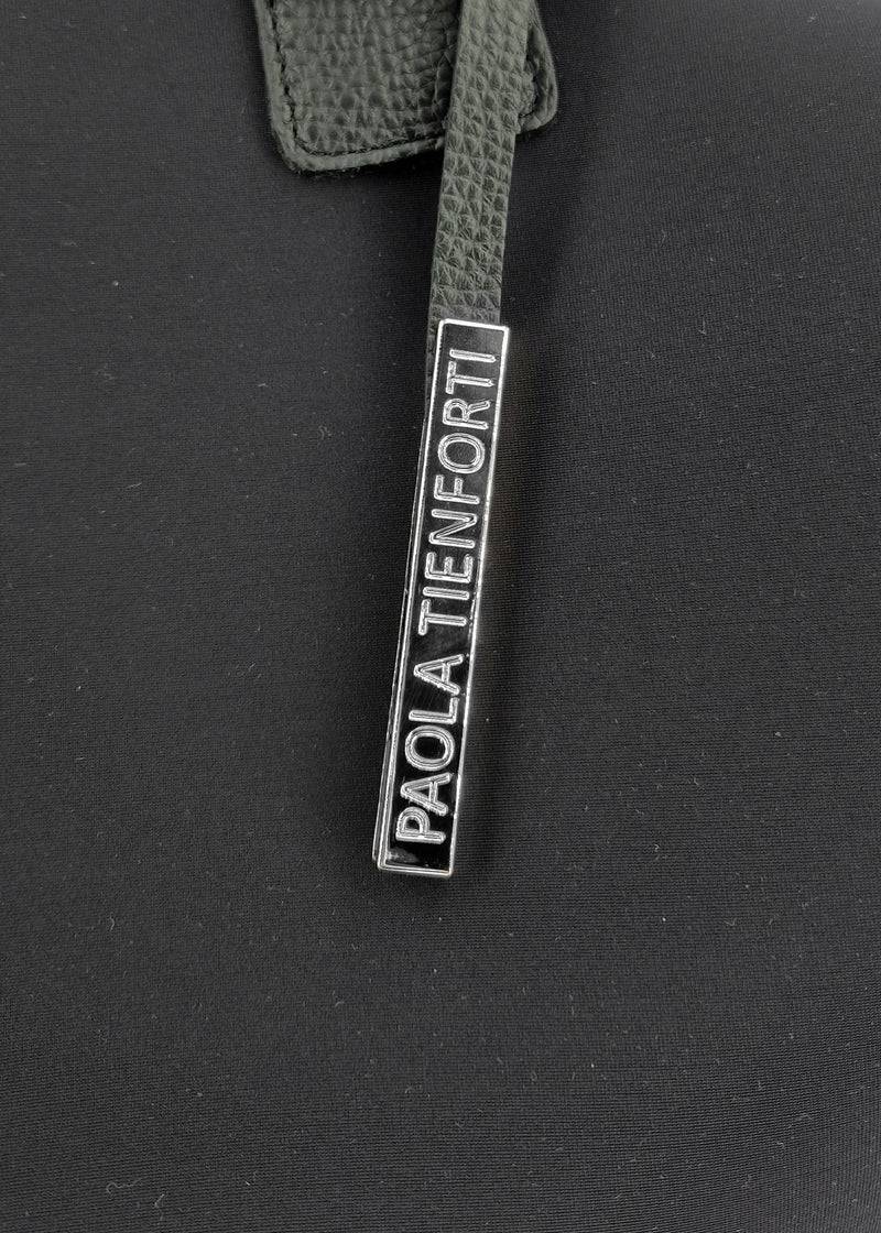 Paola T. Bauletto large in neoprene con dettagli argento Officina