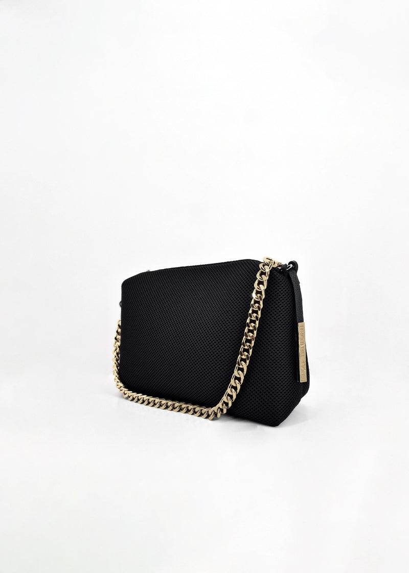 Paola T. Borsa a tracolla in traforato con dettagli oro Black Friday Prezzi