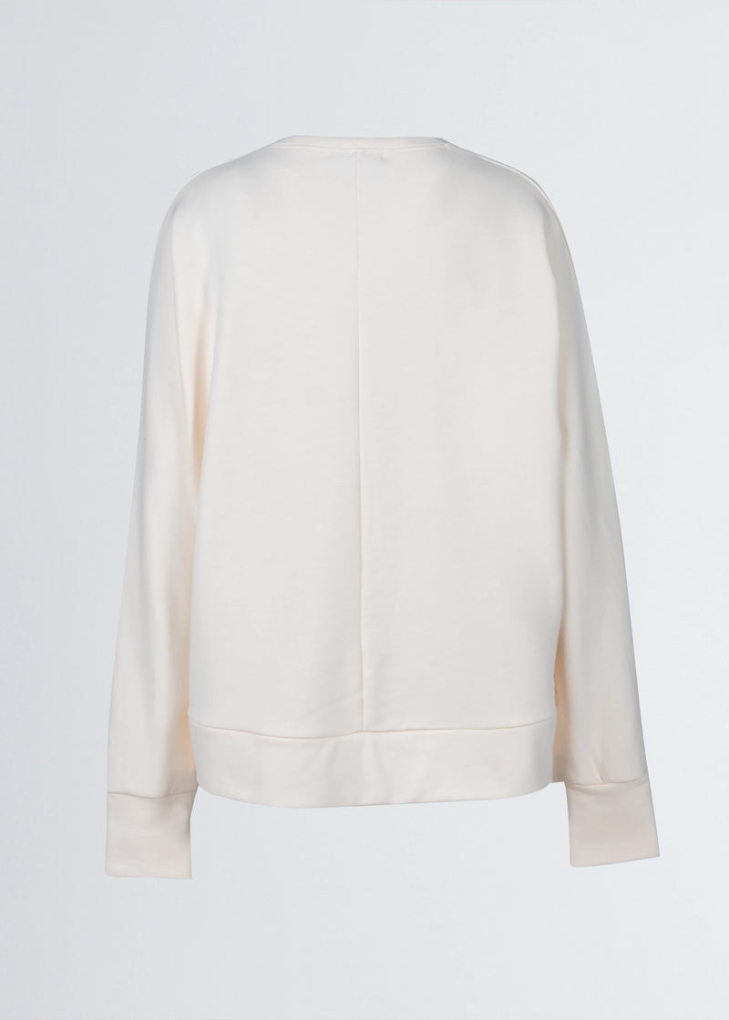 Paola T. Felpa corta in cotone stretch In vendita
