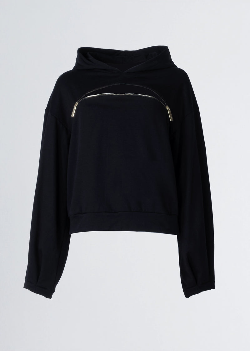Paola T. Felpa con cappuccio e zip 50% di sconto per tempo limitato