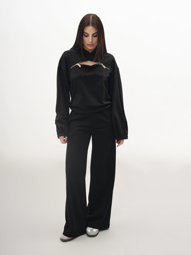 Paola T. Felpa con cappuccio e zip 50% di sconto per tempo limitato