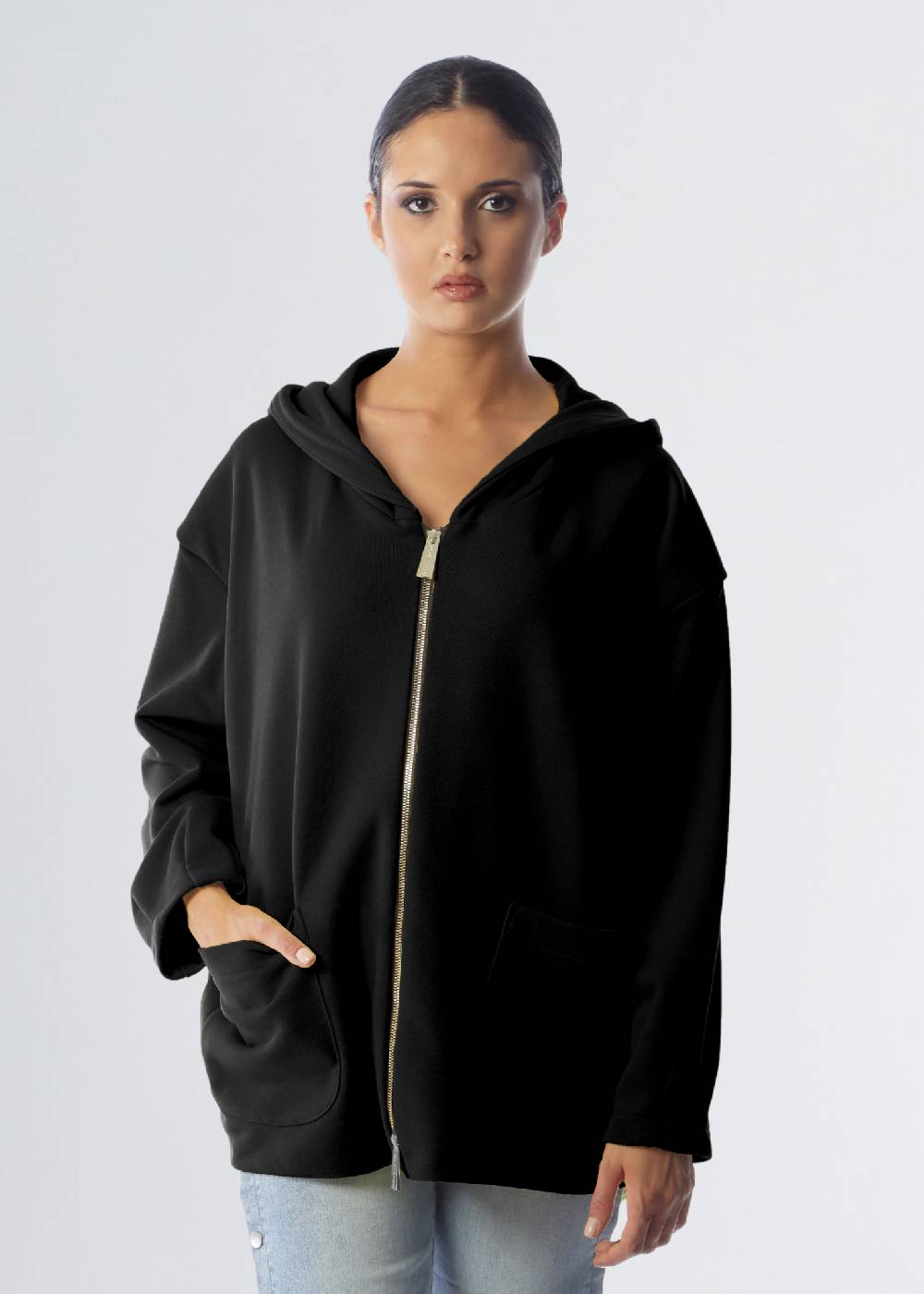 Paola T. Giacca in felpa di cotone 2025