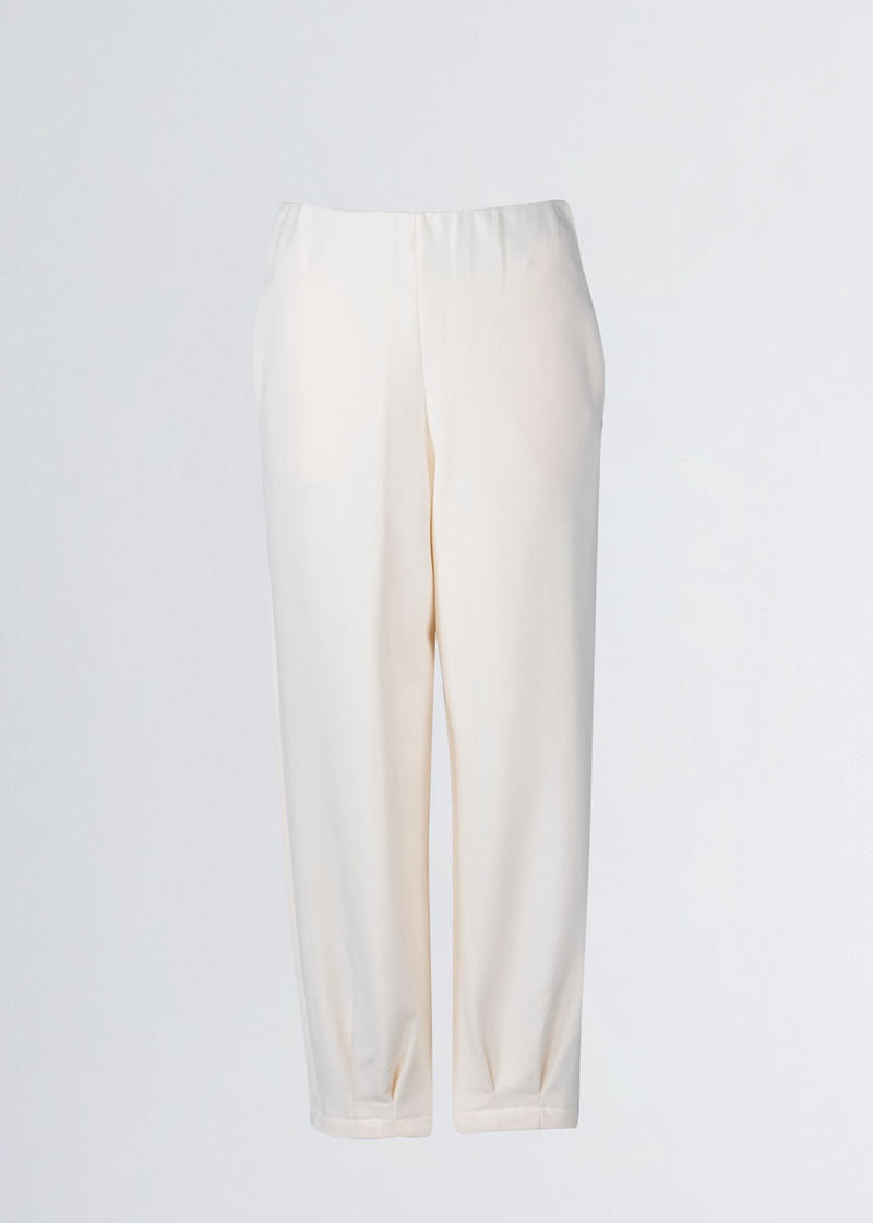 Paola T. Pantalone in cotone con pinces Nuovo