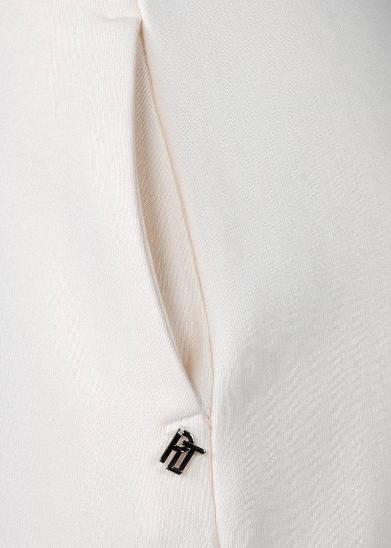 Paola T. Pantalone in cotone con pinces Nuovo