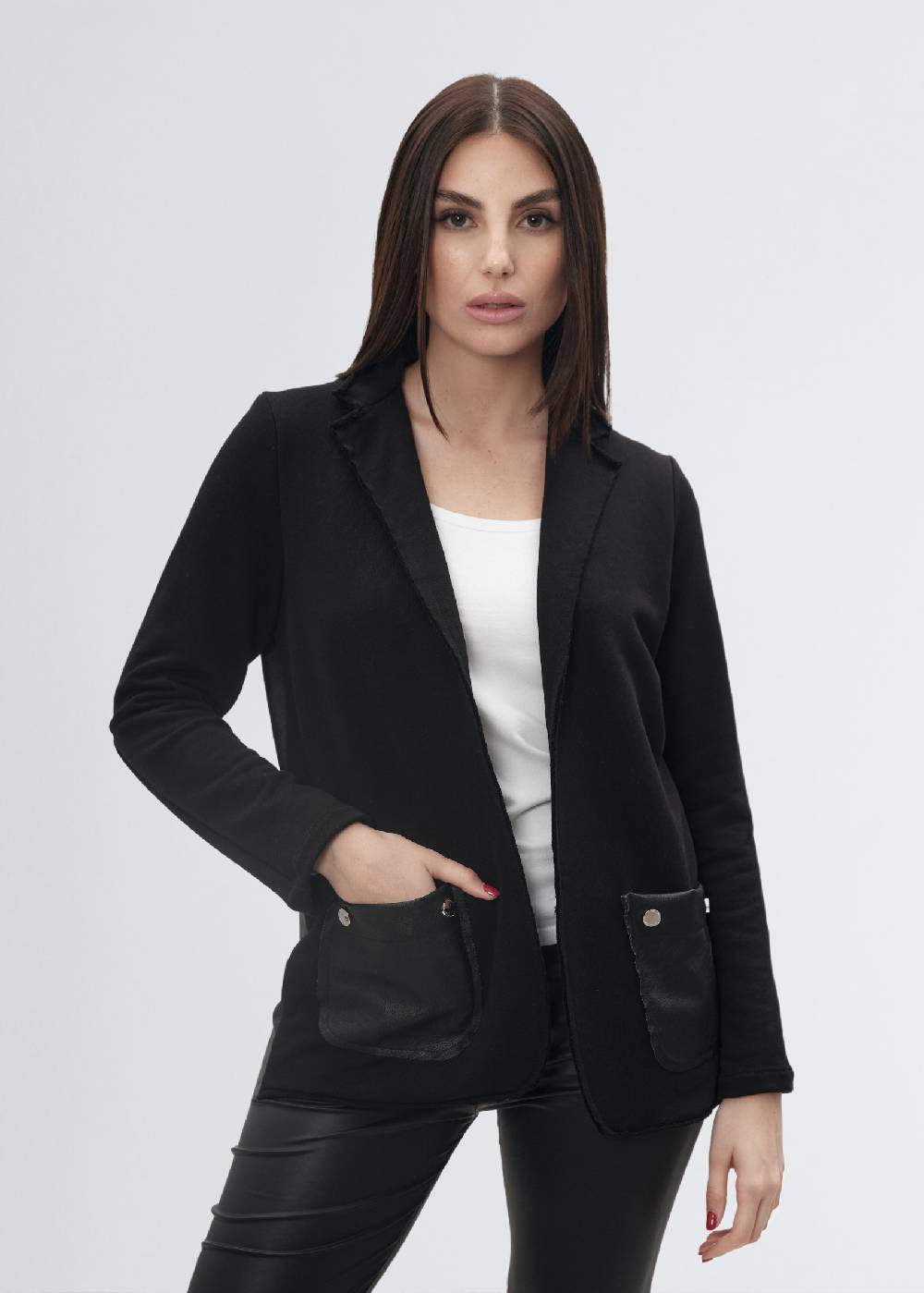 Paola T. Giacca felpa & ecopelle Qualità Garantita