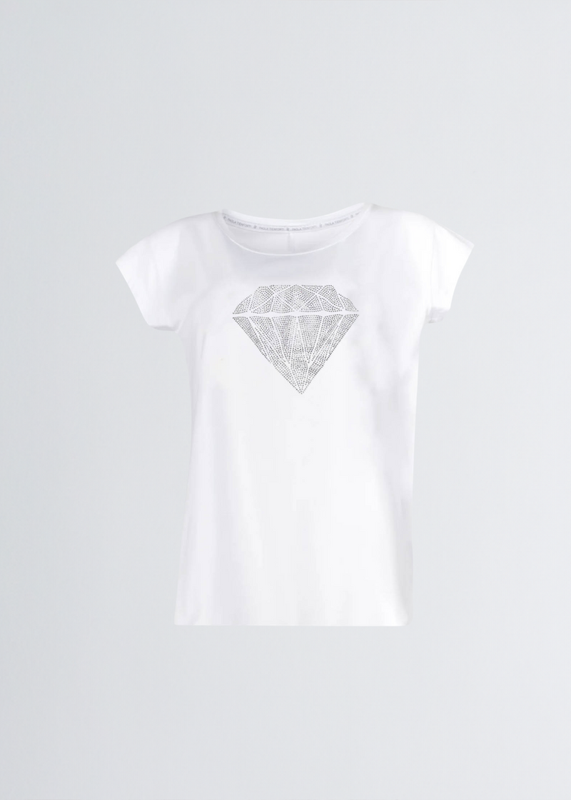 Paola T. T-shirt slim Diamond Flash Sale