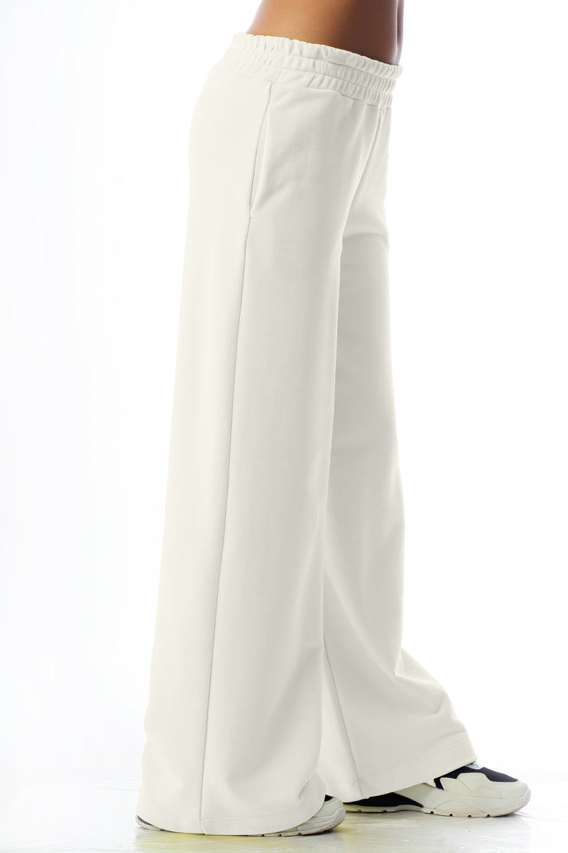 Paola T. Pantalone palazzo in cotone stretch Fino al 55% di sconto