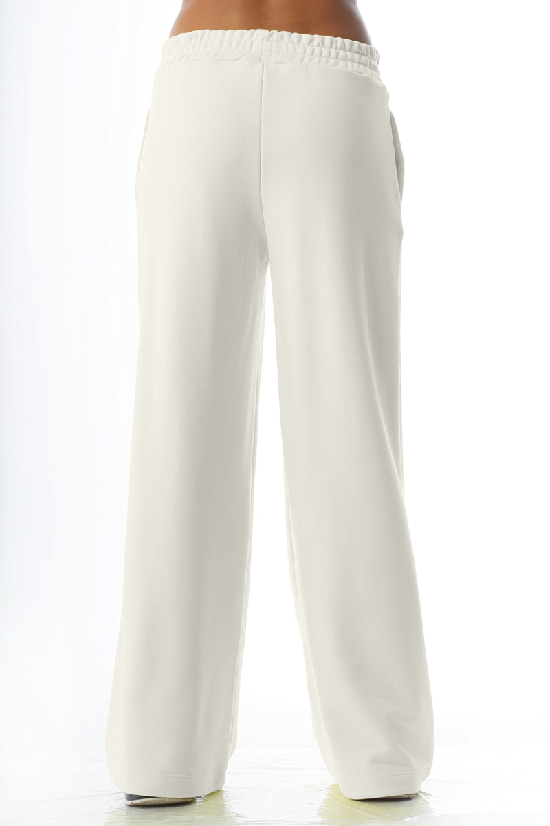 Paola T. Pantalone palazzo in cotone stretch Fino al 55% di sconto