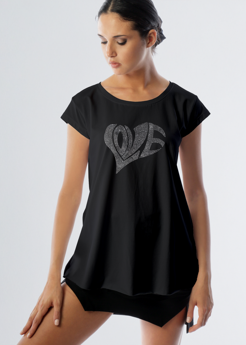 Paola T. Maxi t-shirt Heart Presa