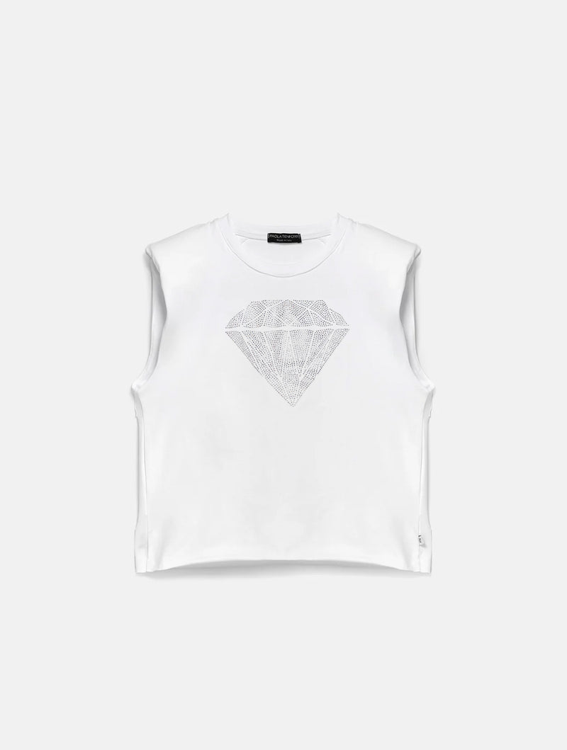 Paola T. T-shirt smanicata Diamond Offerta speciale