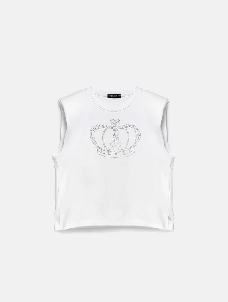 Paola T. T-shirt smanicata Queen Comprare a buon mercato